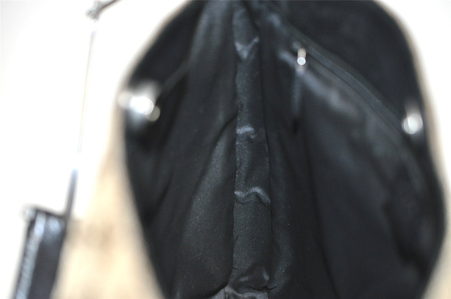 Authentic GUCCI Vintage Shoulder Hand Bag GG Canvas Leather 0013181 Brown 1410I