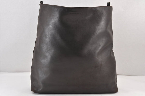 Authentic PRADA Vintage Leather Shoulder Tote Bag Brown Junk 1411K