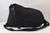 Authentic PRADA Vintage Nylon Leather Drawstring Backpack Black 1413K