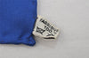 Authentic HERMES Carre 90 Scarf "HONI SOIT QUI MAL Y PENSE" Silk Blue 1415I