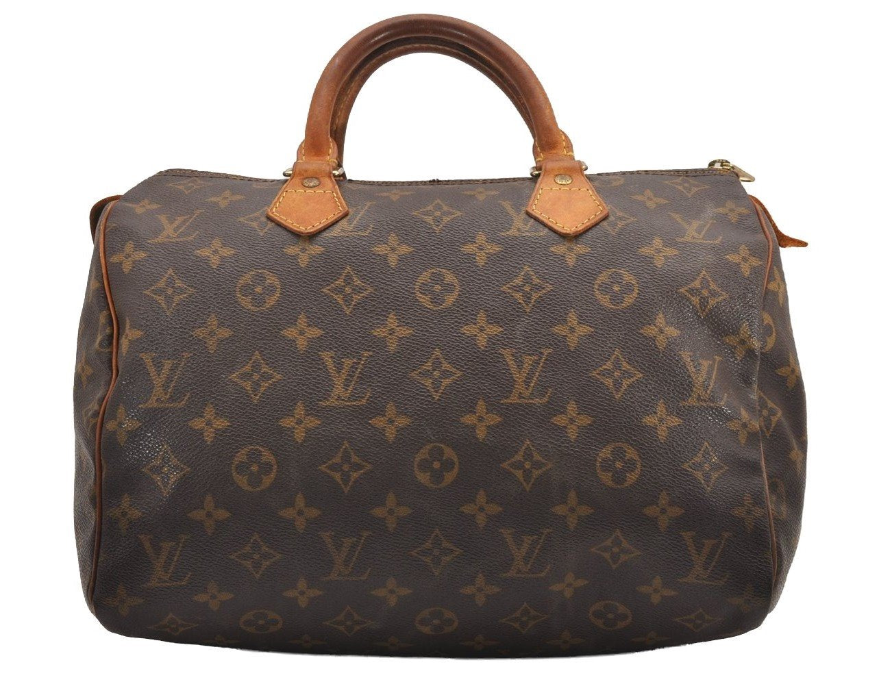 Authentic Louis Vuitton Monogram Speedy 30 Hand Boston Bag M41526 LV 1415J