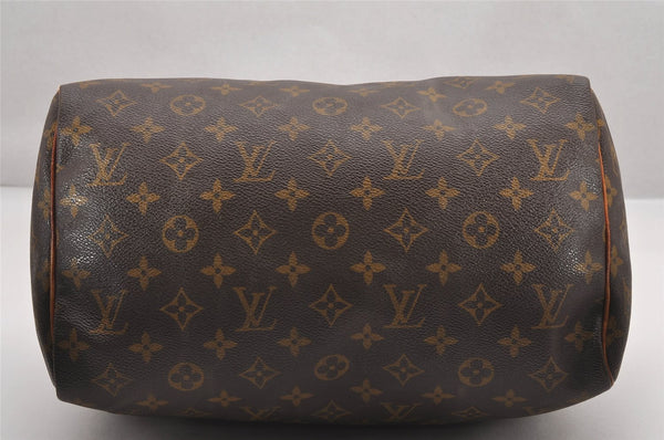 Authentic Louis Vuitton Monogram Speedy 30 Hand Boston Bag M41526 LV 1415J