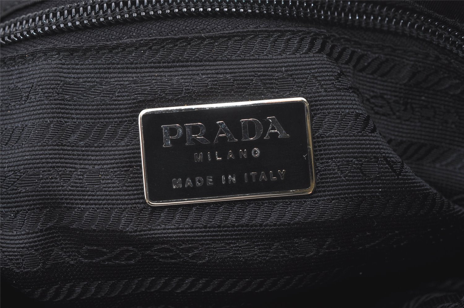 Authentic PRADA Vintage Nylon Leather Shoulder Bag Purse Black 1415K