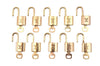 Authentic Louis Vuitton Padlock & Keys 10Set LV 1415L