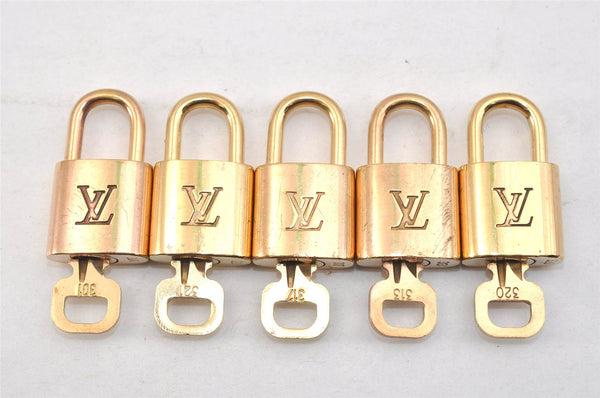 Authentic Louis Vuitton Padlock & Keys 10Set LV 1415L