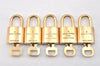 Authentic Louis Vuitton Padlock & Keys 10Set LV 1415L