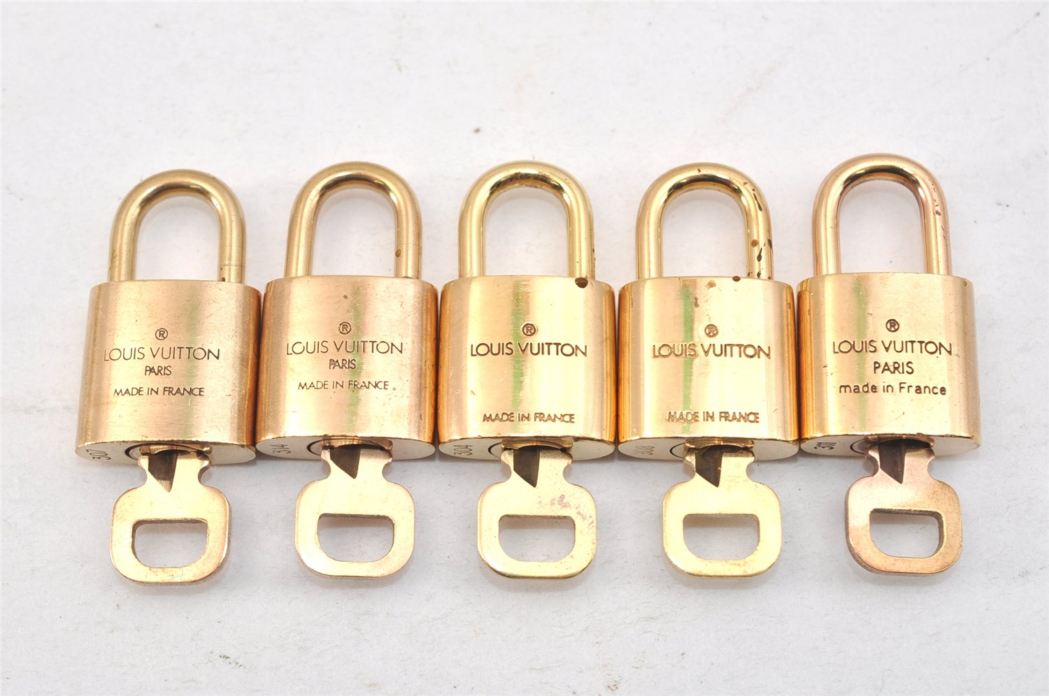 Authentic Louis Vuitton Padlock & Keys 10Set LV 1415L