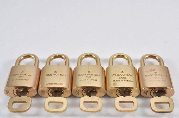 Authentic Louis Vuitton Padlock & Keys 10Set LV 1416L