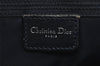 Authentic Christian Dior Trotter Hand Bag Canvas Leather Navy Blue 1417I