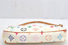 Louis Vuitton Monogram Multicolor Pochette Accessoires Pouch M92649 White 1417K