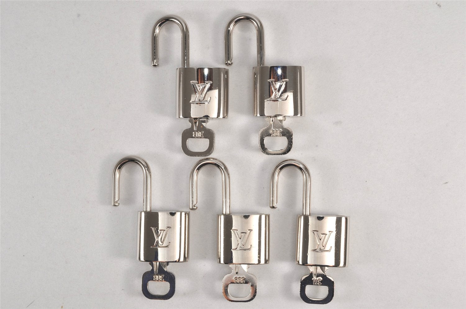 Authentic Louis Vuitton Padlock & Keys 10Set LV 1417L