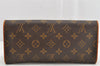Authentic Louis Vuitton Monogram Pochette Twin GM Shoulder Bag M51852 LV 1418K
