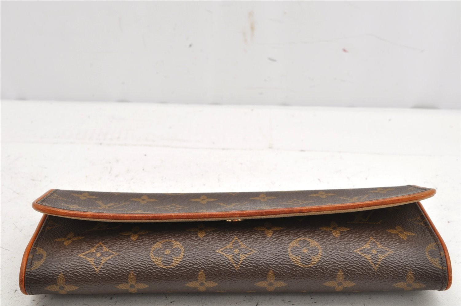 Authentic Louis Vuitton Monogram Pochette Twin GM Shoulder Bag M51852 LV 1418K