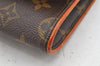 Authentic Louis Vuitton Monogram Pochette Twin GM Shoulder Bag M51852 LV 1418K