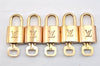 Authentic Louis Vuitton Padlock & Keys 10Set LV 1418L