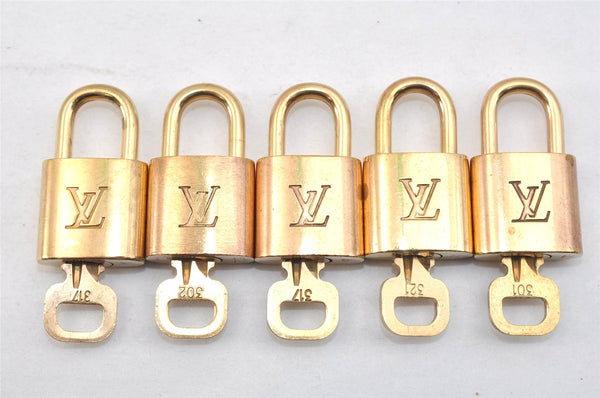 Authentic Louis Vuitton Padlock & Keys 10Set LV 1418L