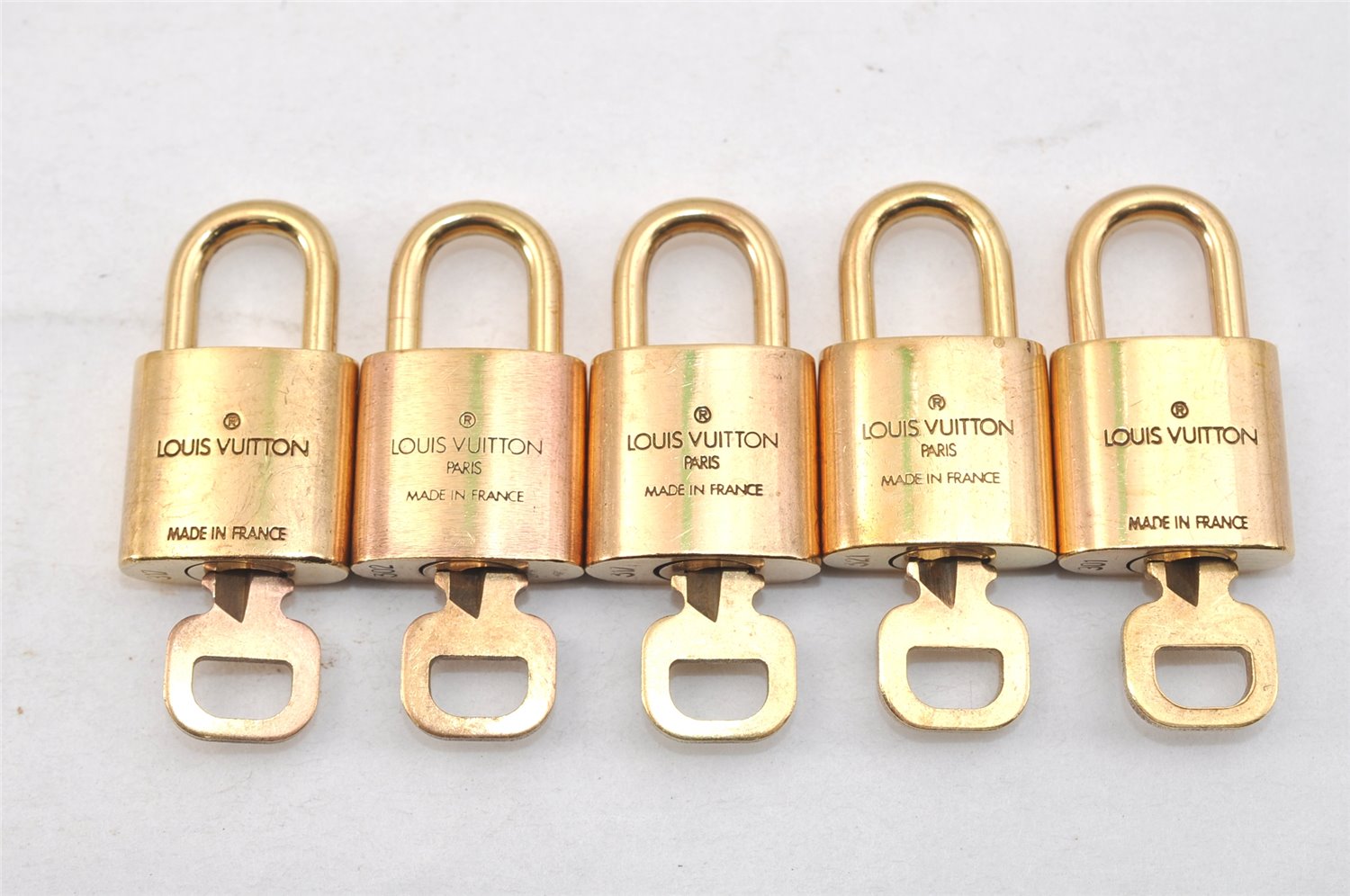 Authentic Louis Vuitton Padlock & Keys 10Set LV 1418L