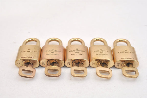 Authentic Louis Vuitton Padlock & Keys 10Set LV 1418L