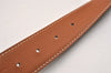 Authentic HERMES Constance Leather Belt Size 75cm 29.5" Black Brown Box 1419J