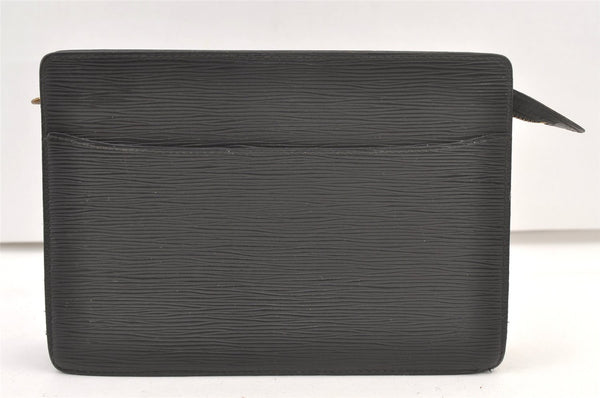 Authentic Louis Vuitton Epi Pochette Homme Clutch Hand Bag Black M52522 LV 1420K