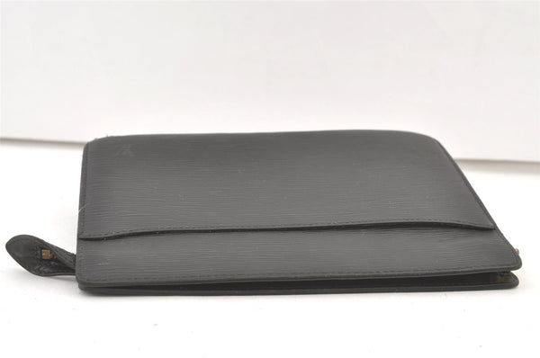 Authentic Louis Vuitton Epi Pochette Homme Clutch Hand Bag Black M52522 LV 1420K