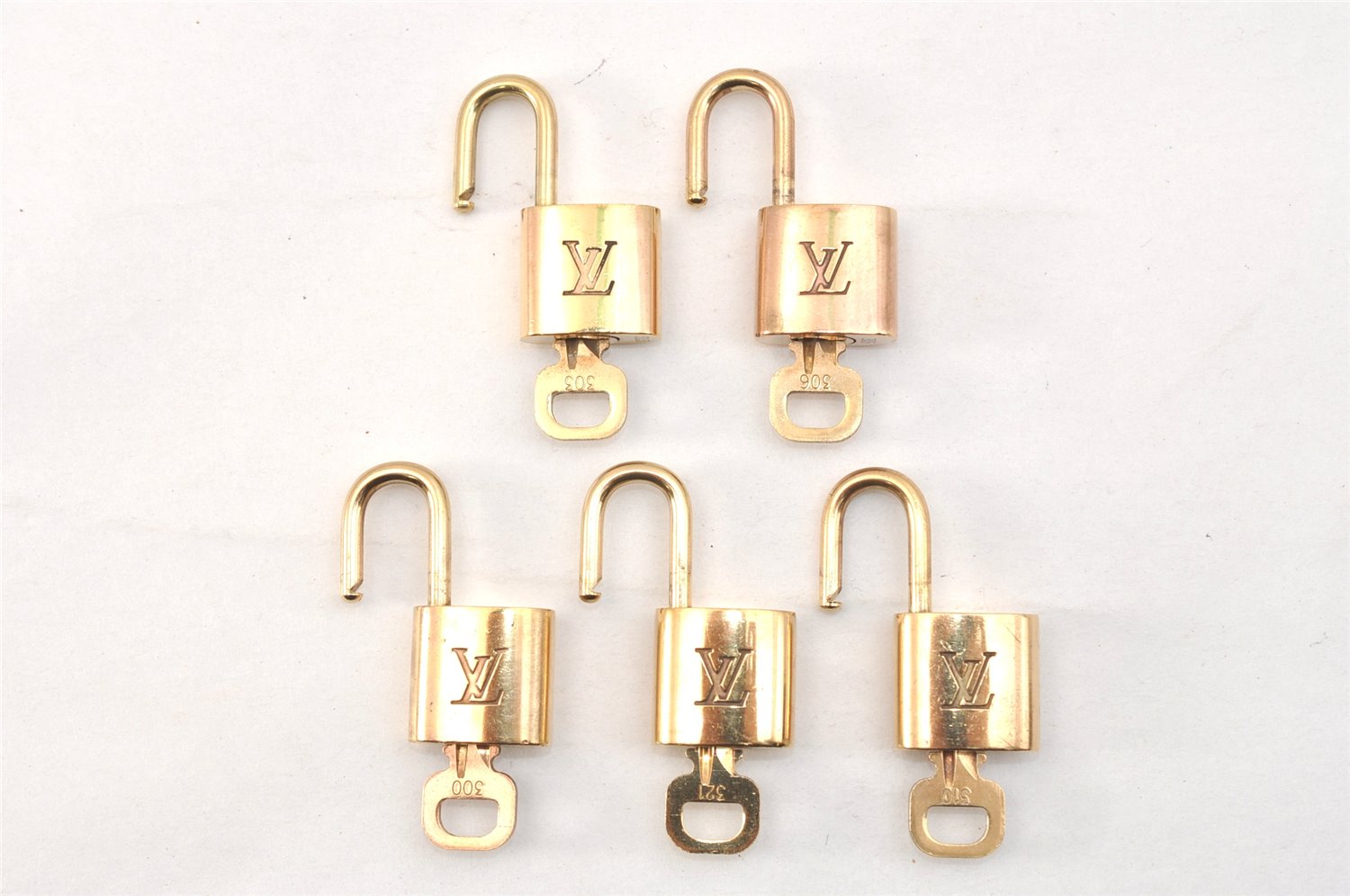 Authentic Louis Vuitton Padlock & Keys 10Set LV 1420L