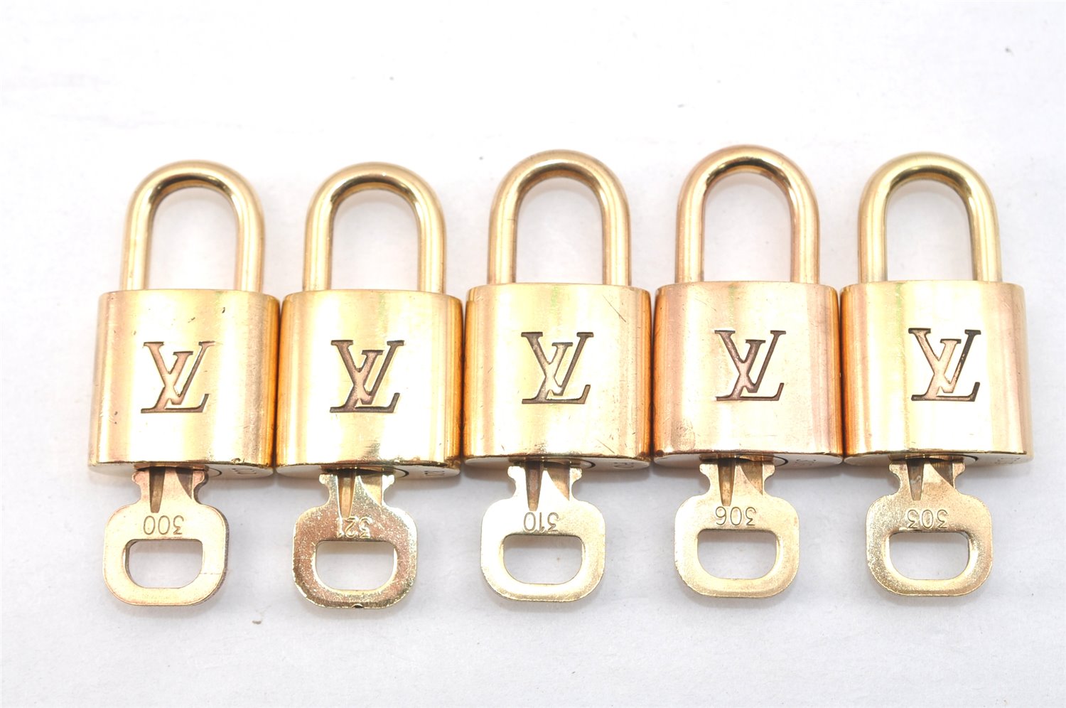 Authentic Louis Vuitton Padlock & Keys 10Set LV 1420L