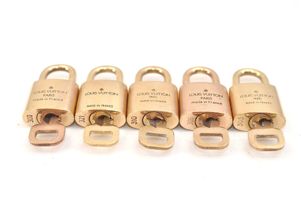 Authentic Louis Vuitton Padlock & Keys 10Set LV 1420L