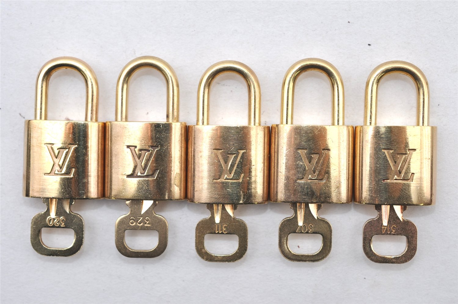 Authentic Louis Vuitton Padlock & Keys 10Set LV 1421L