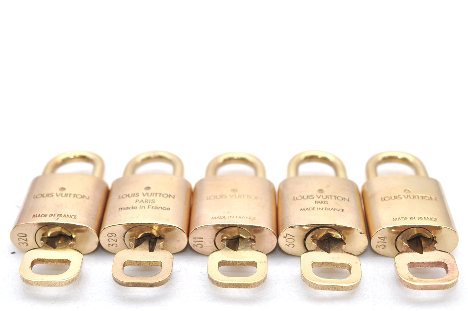 Authentic Louis Vuitton Padlock & Keys 10Set LV 1421L