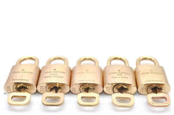 Authentic Louis Vuitton Padlock & Keys 10Set LV 1421L