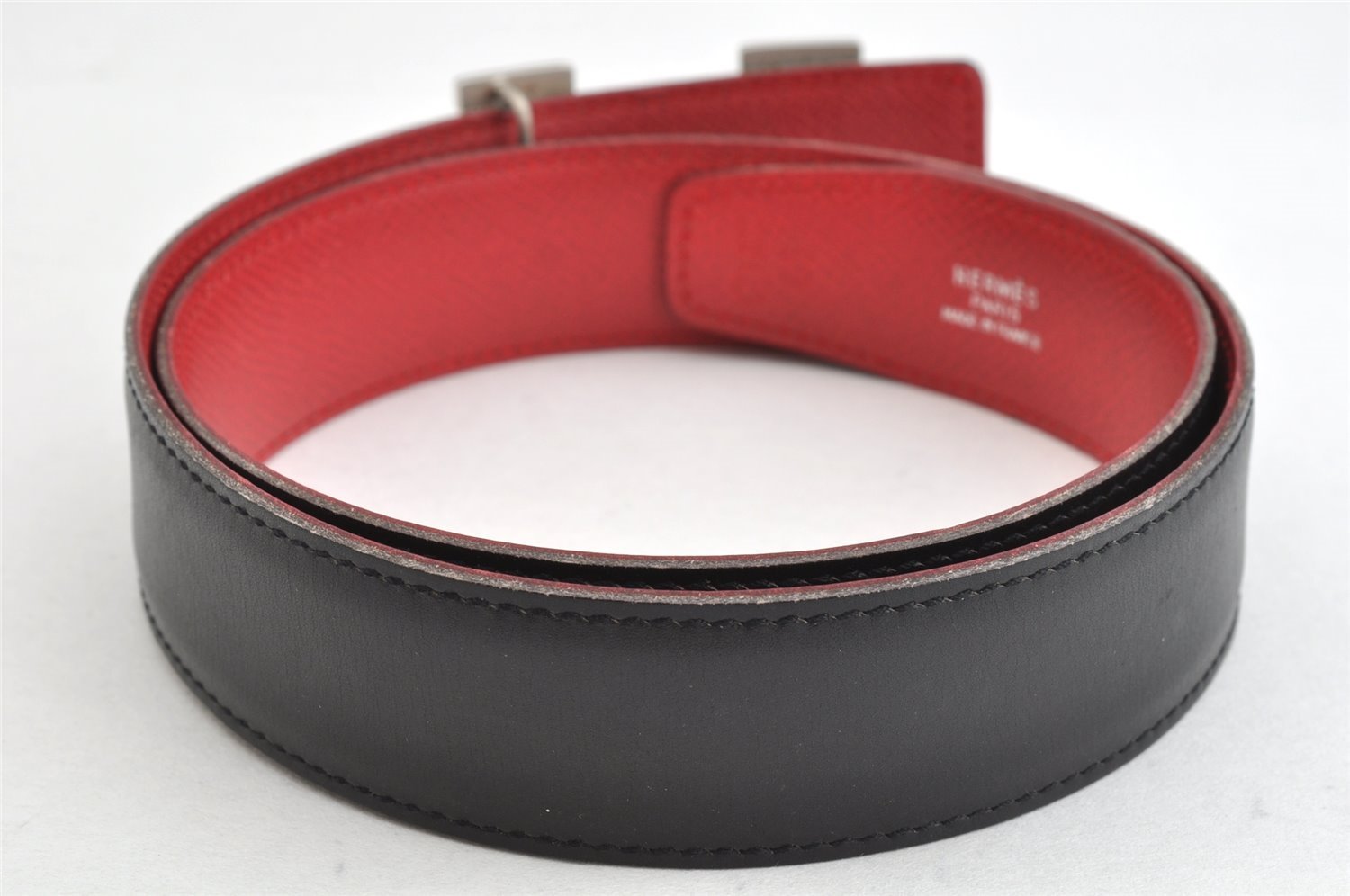 Authentic HERMES Constance Leather Belt Size 65cm 25.6