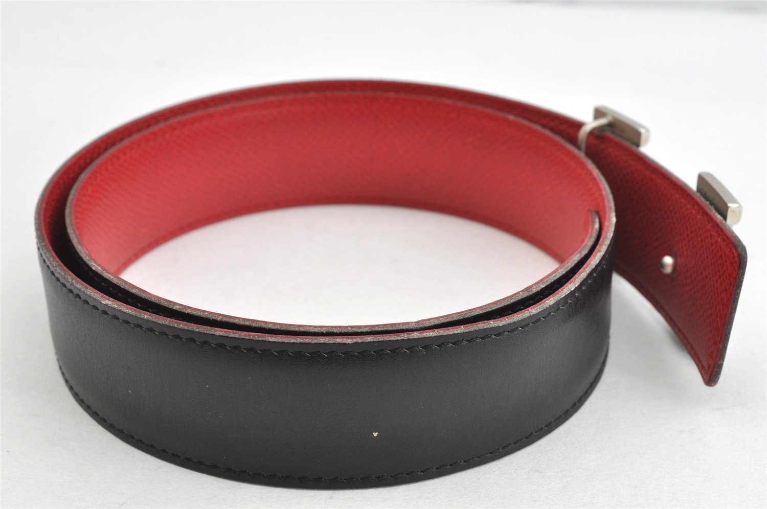 Authentic HERMES Constance Leather Belt Size 65cm 25.6