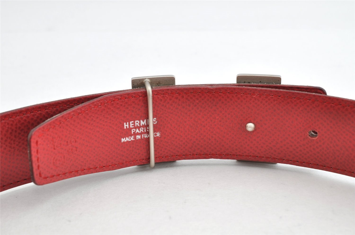 Authentic HERMES Constance Leather Belt Size 65cm 25.6