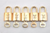 Authentic Louis Vuitton Padlock & Keys 10Set LV 1422L