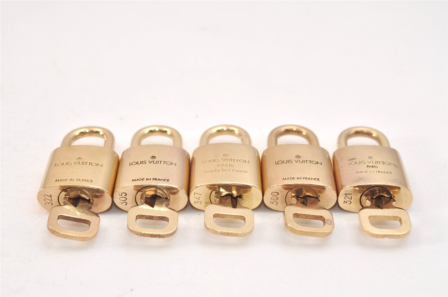 Authentic Louis Vuitton Padlock & Keys 10Set LV 1422L