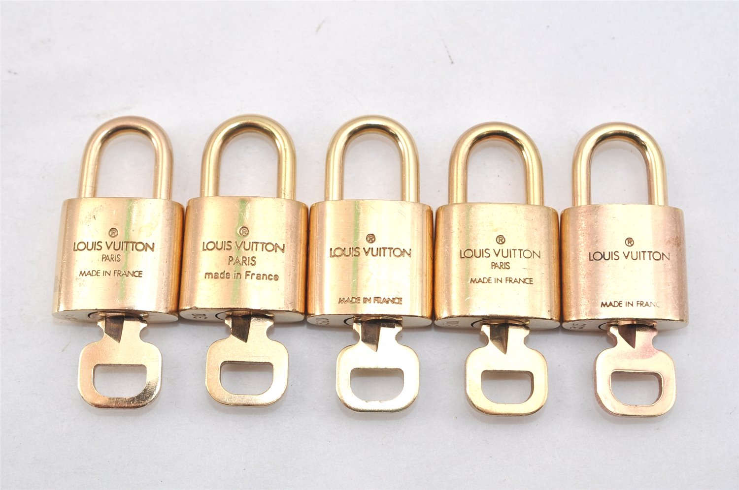 Authentic Louis Vuitton Padlock & Keys 10Set LV 1422L