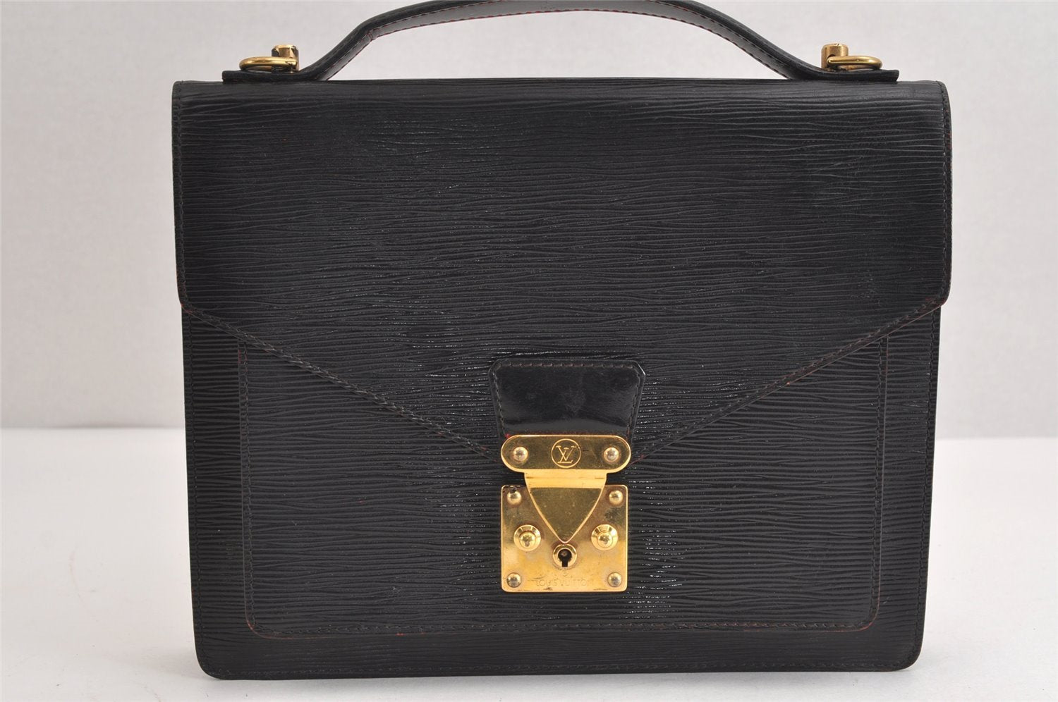 Authentic Louis Vuitton Epi Monceau 2Way Shoulder Hand Bag Red M52127 LV 1423J