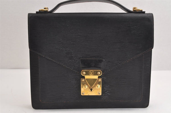 Authentic Louis Vuitton Epi Monceau 2Way Shoulder Hand Bag Red M52127 LV 1423J