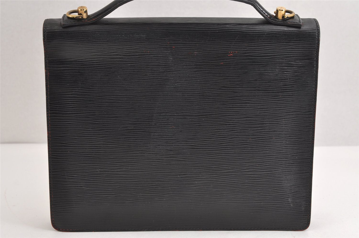 Authentic Louis Vuitton Epi Monceau 2Way Shoulder Hand Bag Red M52127 LV 1423J