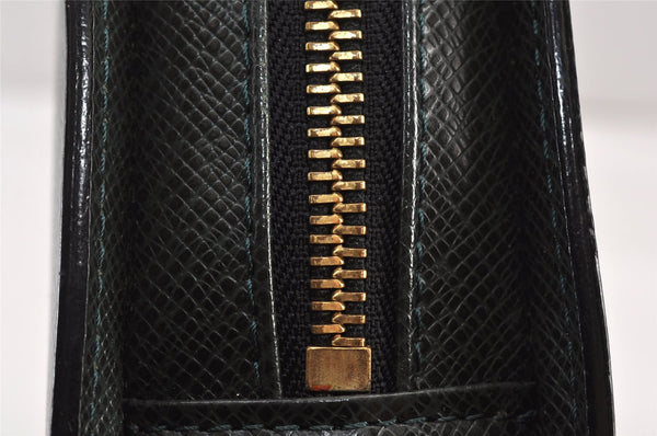 Authentic Louis Vuitton Taiga Baikal Clutch Bag Green M30184 LV 1423K