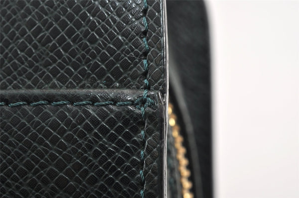 Authentic Louis Vuitton Taiga Baikal Clutch Bag Green M30184 LV 1423K