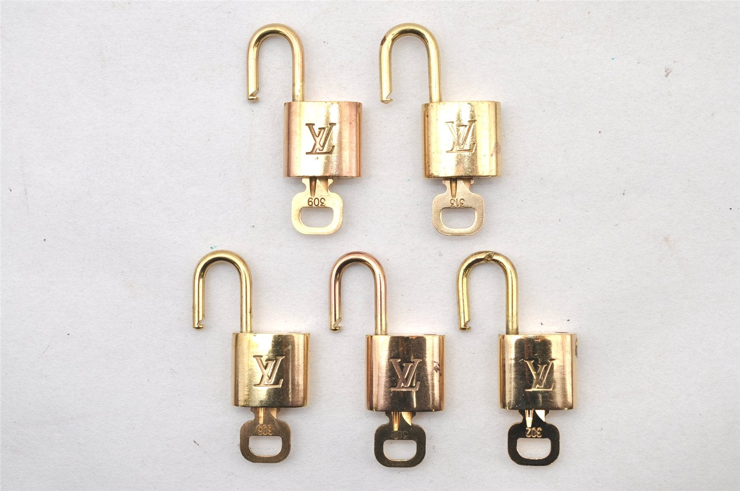 Authentic Louis Vuitton Padlock & Keys 10Set LV 1423L