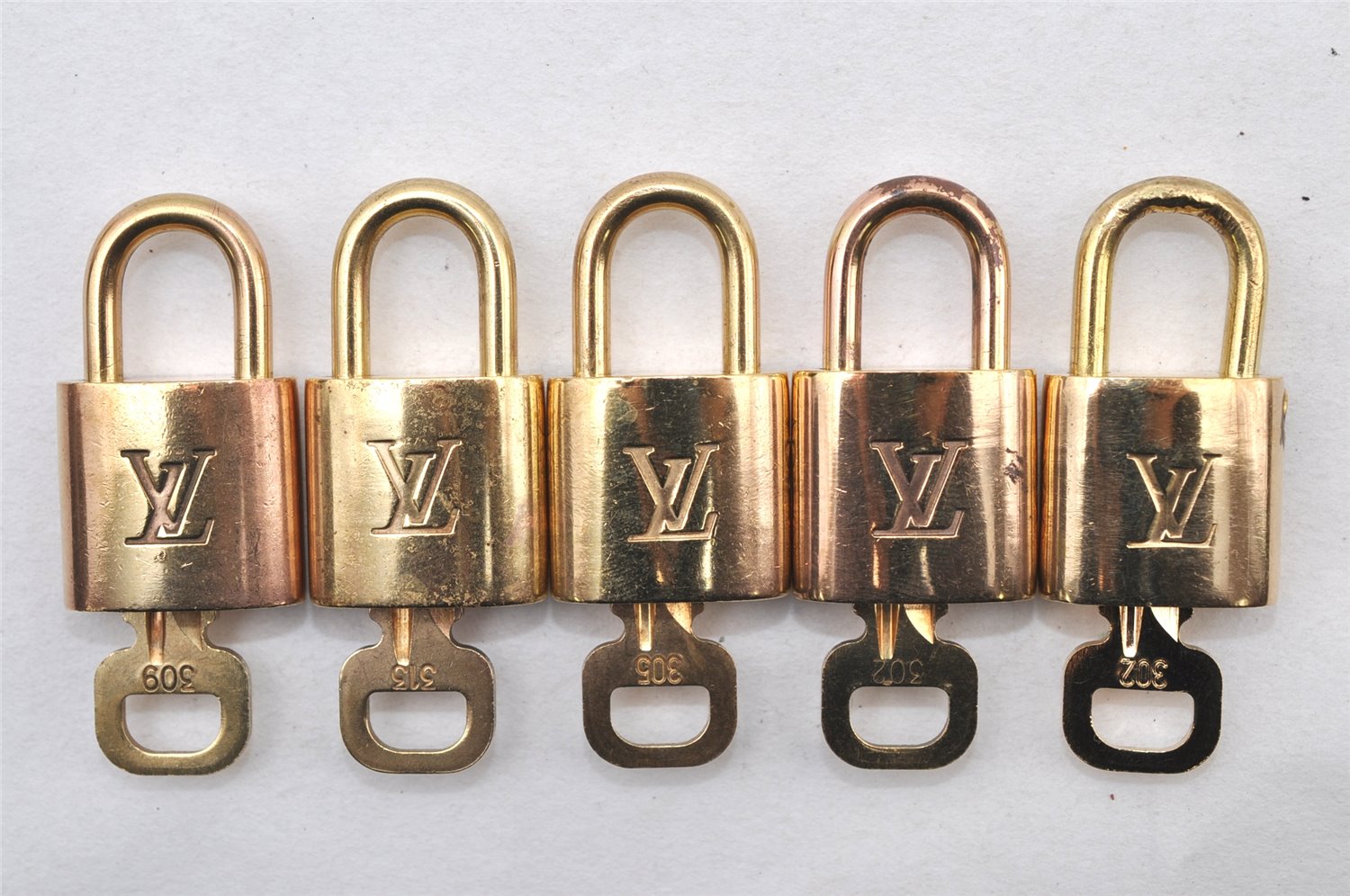 Authentic Louis Vuitton Padlock & Keys 10Set LV 1423L