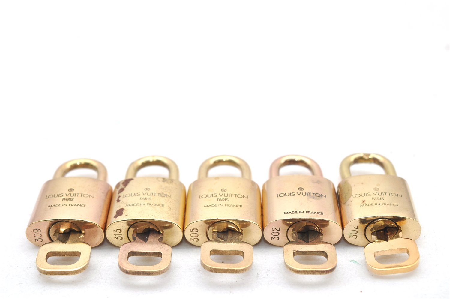 Authentic Louis Vuitton Padlock & Keys 10Set LV 1423L