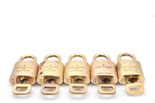 Authentic Louis Vuitton Padlock & Keys 10Set LV 1423L