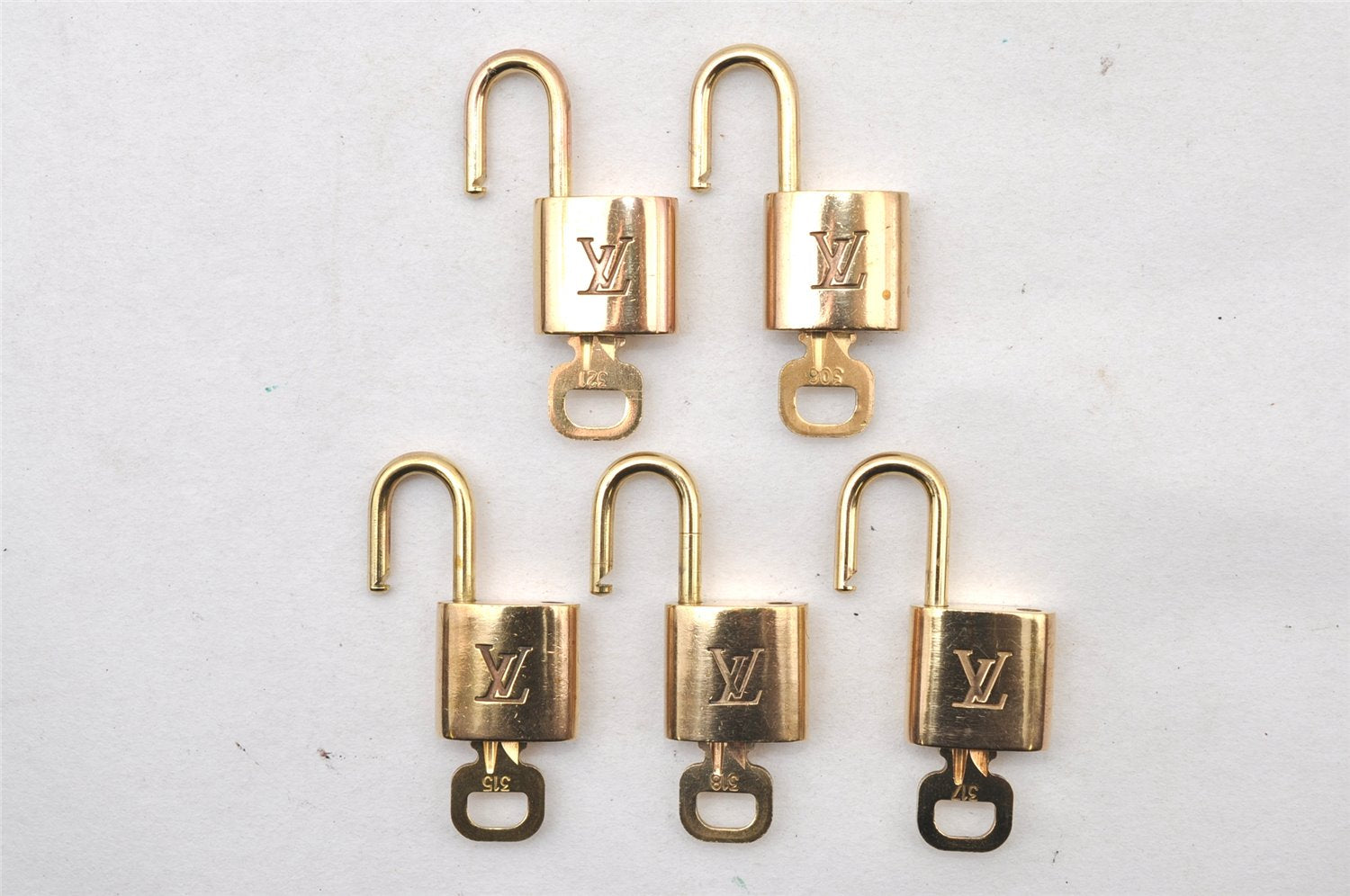 Authentic Louis Vuitton Padlock & Keys 10Set LV 1423L