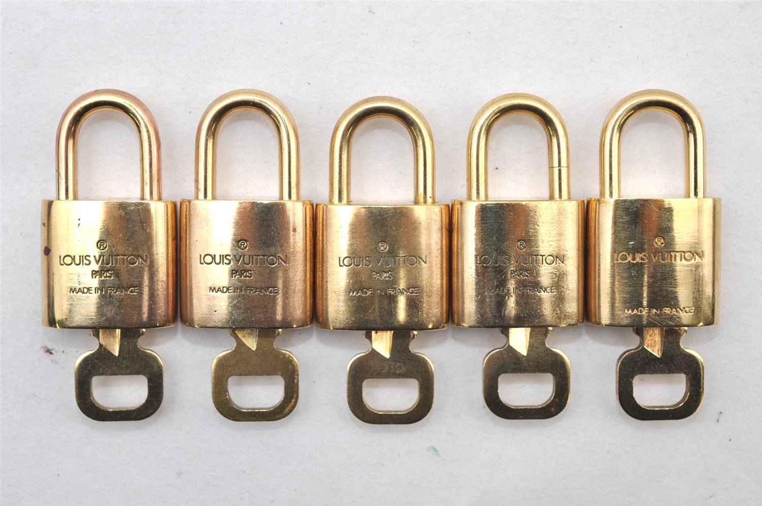 Authentic Louis Vuitton Padlock & Keys 10Set LV 1423L