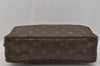 Auth Louis Vuitton Monogram Trousse Toilette 28 Clutch Hand Bag Old Model 1424J