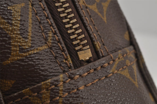 Auth Louis Vuitton Monogram Trousse Toilette 28 Clutch Hand Bag Old Model 1424J